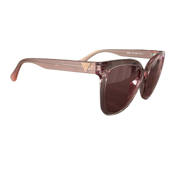 Guess Bordeaux Square Women Sunglasses GU7612 Pink Acetate 55-18-145 - Picture 8 of 10